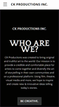 Mobile Screenshot of ckproductionsnewyork.com