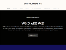 Tablet Screenshot of ckproductionsnewyork.com